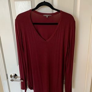Boutique Long Sleeve V-Neck Top
